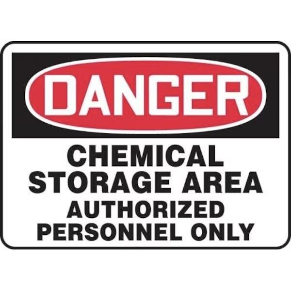 Accuform OSHA DANGER SAFETY SIGN CHEMICAL MCHL023VP MCHL023VP - main
